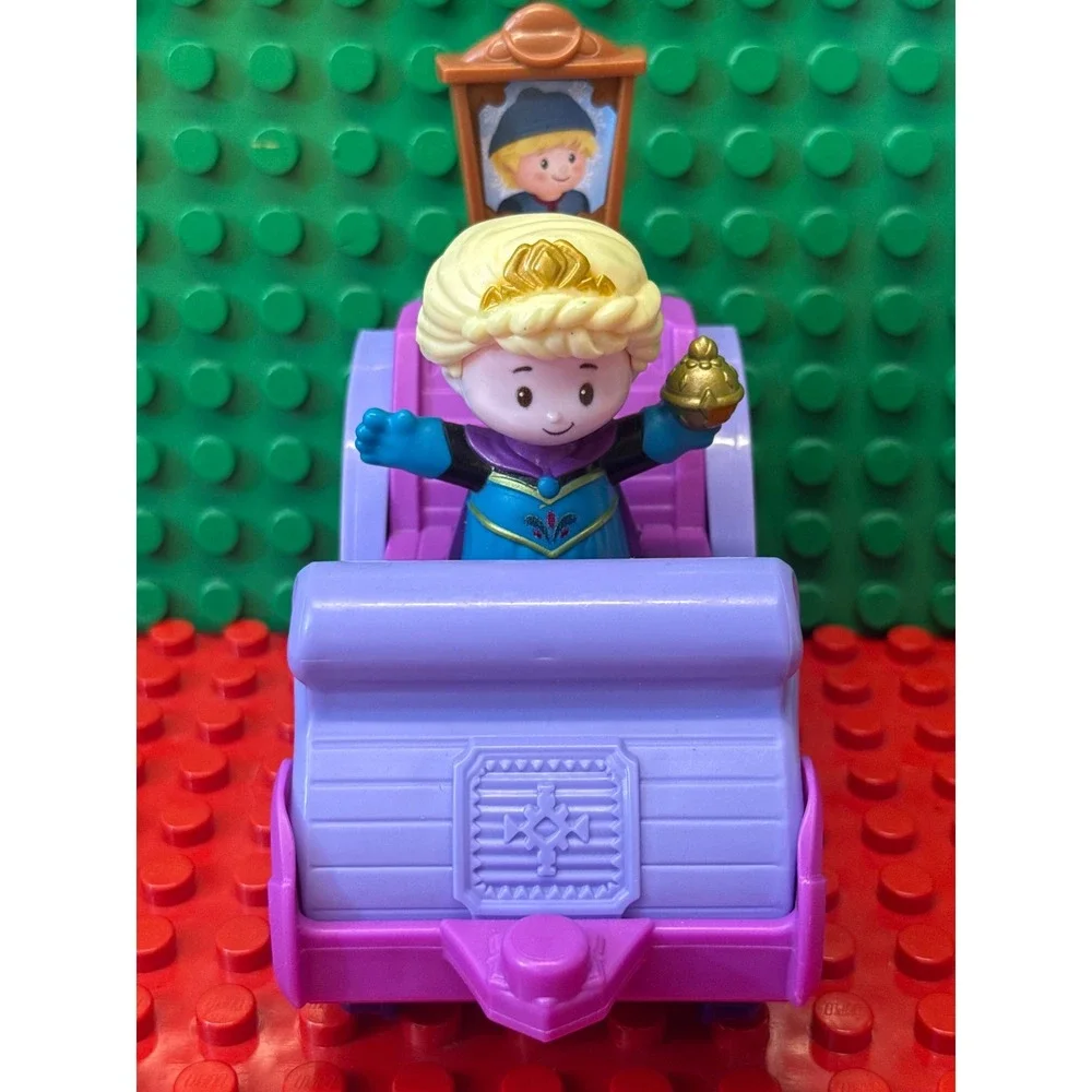 Fisher Price Little People Disney Frozen Elsa Kristoff Sleigh Rolling Toy GLJ80